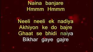 Naina Banjaare Karaoke by Arijit Singh, Lyrics: Gulzar, Music: Vishal Bhardwaj