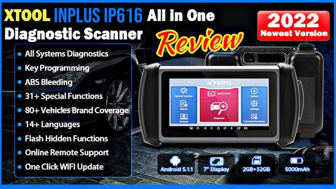 Français XTOOL Inplus IP608 OBD2 Diagnostic Scanner Mise à jour Gratuite à  Vie