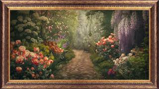 Vintage Frame Spring Garden | Oil Pastel Bloom for TV (2 Hours Loop) screenshot 2