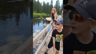 Feeding Trout in Big Springs ID