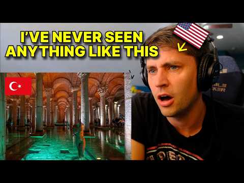 American reacts to the Basilica Cistern, Istanbul