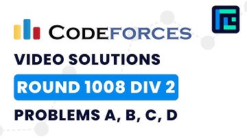 Codeforces Round 1008 (Div 2) | Video Solutions - A to D | by Soumojit Chatterjee | TLE Eliminators