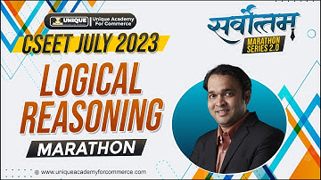 CSEET MARATHON JUNE 2023 | Logical Reasoning L - 2 | CMA PUSHKRAJ BEDEKAR SIR