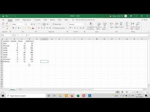 math spreadsheet