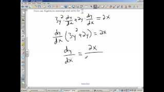 Implicit Differentiation Day 1