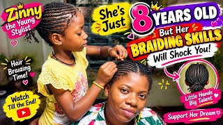 You Won’t Believe Who Braided Mummy’s Hair! 😍 #fyp #viral #trending #passion #talent #braiding