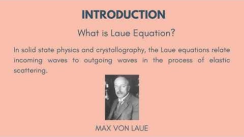 XRD: Laue Equation