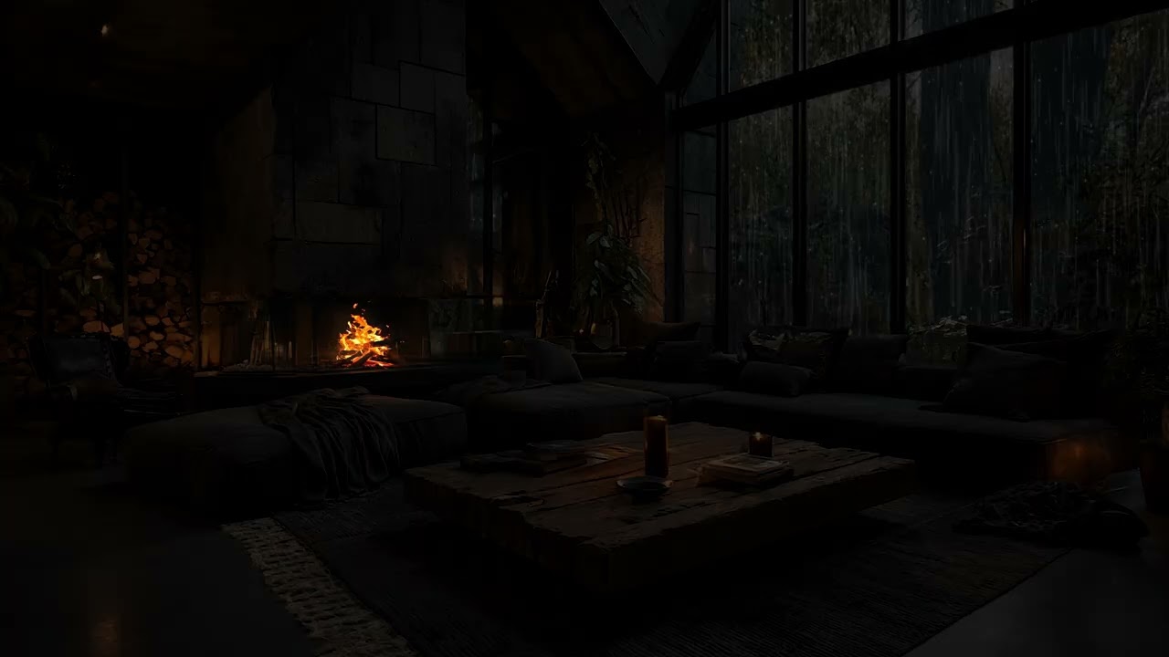 A Calm Rainy Afternoon by the Window with Soft Nature Sounds for Focus, Relaxation and Peaceful Rest