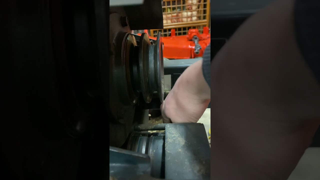 How to put pto belts on a kubota g5200 YouTube