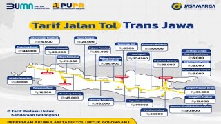 UPDATE Tarif Tol Trans Jawa Jakarta - Surabaya Terbaru 2022 Khusus Kendaraan Golongan 1