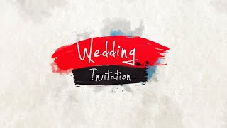 Colorful Wedding Invitation || Save The Date Video || KC Effects