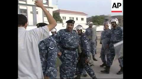 Clashes at anti war protests