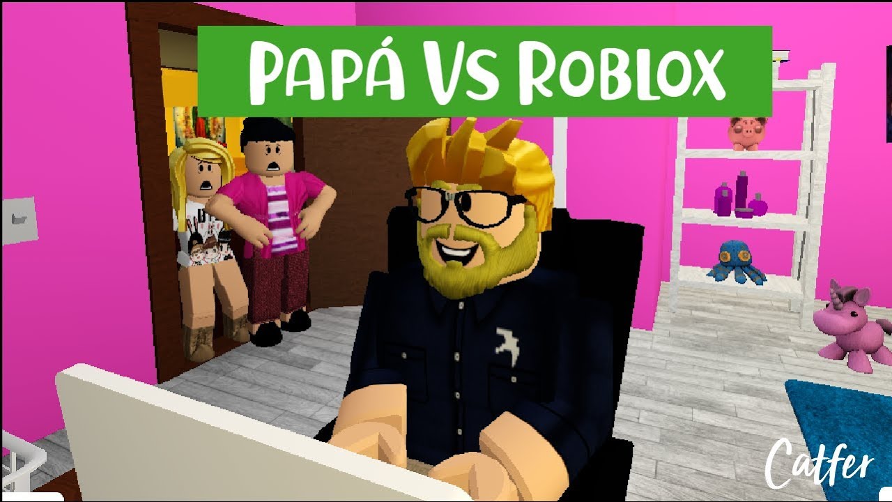 Papá Jugando Roblox!!