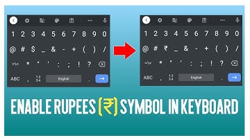 how to enable rupee symbol in keyboard | rupees symbol not showing in keyboard