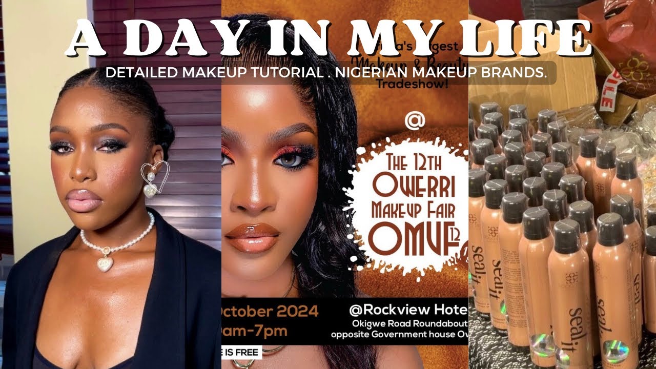 DAILY VLOG: DETAILED MAKEUP ON A DARK SKIN | MY EXPERIENCE AT THE OWERRI MAKEUP FAIR(Good Or Bad?!)