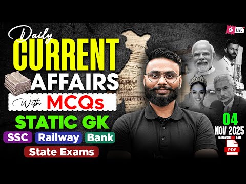 Current Affairs Today | 04 Nov '25 | Daily Current Affairs | Current Affairs 2025 by Gaurav Sir