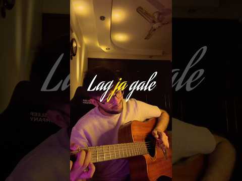 Lag ja gale got fingerstyle cover upgrade 😏🩷 #bollywoodcoversongs #guitar #kabtakchupbaithecover