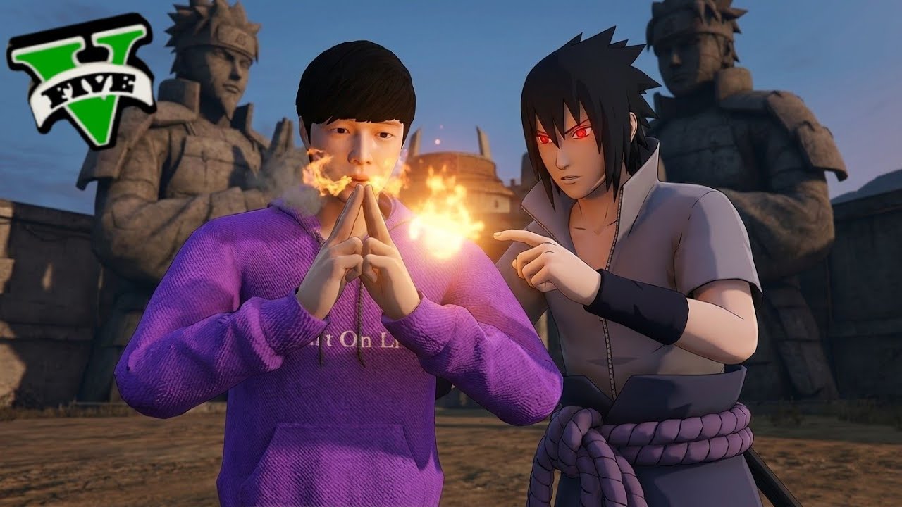 ကျွန်တော် Sasuke လိုမျိုး ခုနစ်ရက်တိတိလေ့ကျင့်ခဲ့တယ် | Training with Sasuke in GTA V