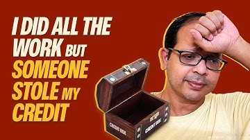 I did all the work but someone stole my credit | Satyajit Senapati