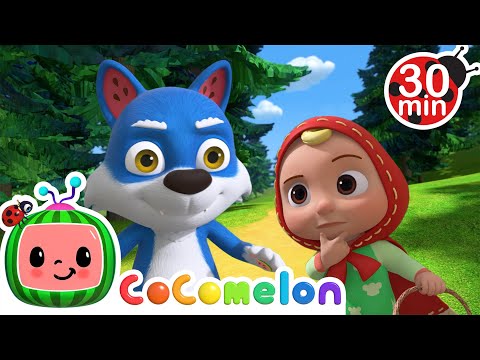 Little Red Riding JJ! | CoComelon Animal Time | Animal Nursery Rhymes