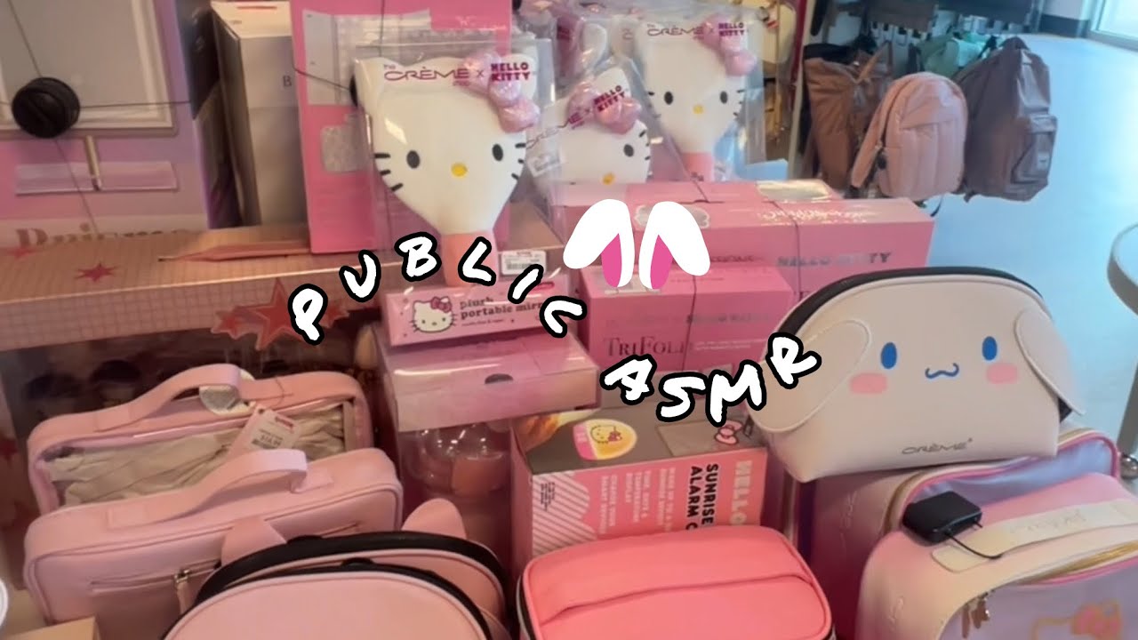 Public ASMR Tjmaxx (Lofi tapping and camera scratching)