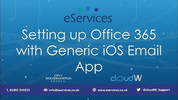 Setting up Office 365 with Generic iOS Email App | Tutorial