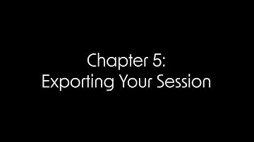 Getting to Know Adobe Audition Chapter 5: Exporting Your Session