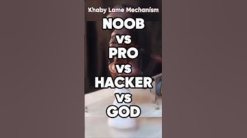 Noob vs Pro vs Hacker vs God Khaby Lame Mechanism #memesdaily #memes #compilation