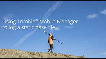 Using Trimble Mobile Manager to log a static base file