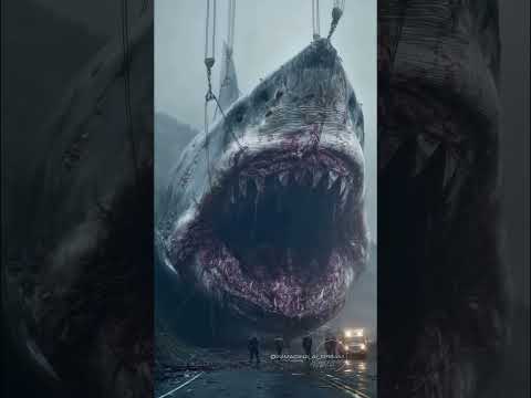 🚨 THE DEEP SEA MONSTER IS HERE… AND IT’S STILL ALIVE! 🌊🦈 #megalodon #greatwhiteshark #sharkweek