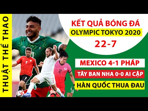 Kết Quả Bóng Đá Mexico - Kết quả bóng đá Olympic Tokyo | Pháp thua nhục 1-4 Mexico, Tây Ban Nha 0-0 Ai Cập, Hàn Quốc khóc hận