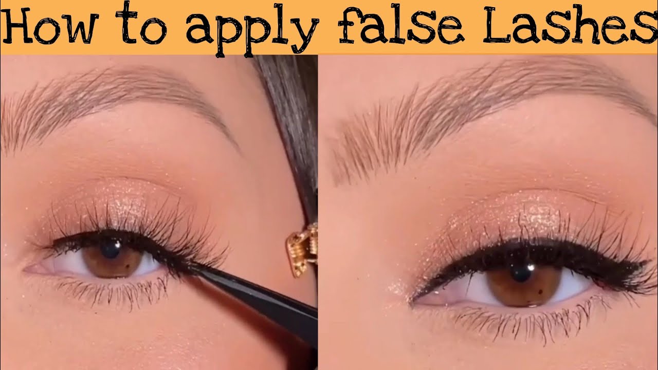 How to apply false Lashes| Soft Makeup tutorial | Life Bucket - YouTube