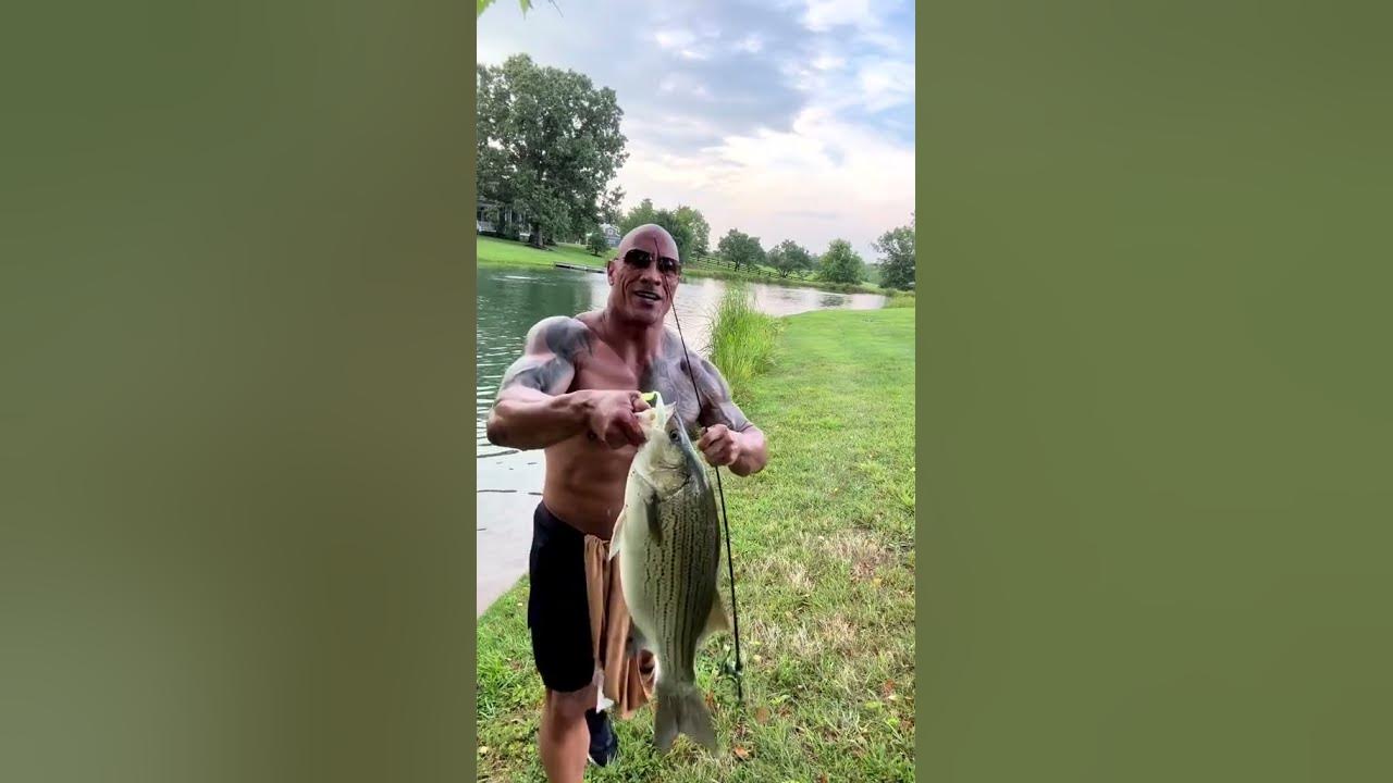 The Rock caught a HUGE FISH 😂 (via The Rock/IG) #shorts