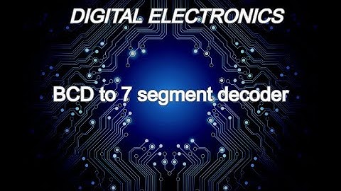 BCD to 7 segment decoder | Part 1 | Proteus 8.9