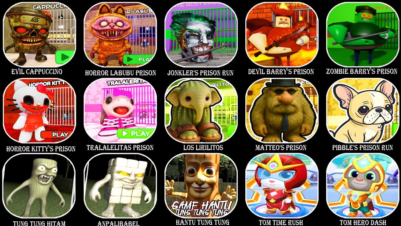 ROBLOX PRISON RUN: EVIL CAPPUCCINO ASSASSINO, HORROR LABUBU, JONKLER'S, DEVIL BARRY'S, ZOMBIE BARRY