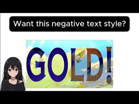 how to make negative text in capcut