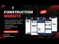 Free Construction Website Template | Modern, Responsive Design for Contractors & Builders