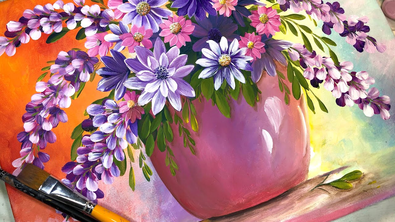 Как нарисовать цветы и получить произведение искусства / все хитрости и детали