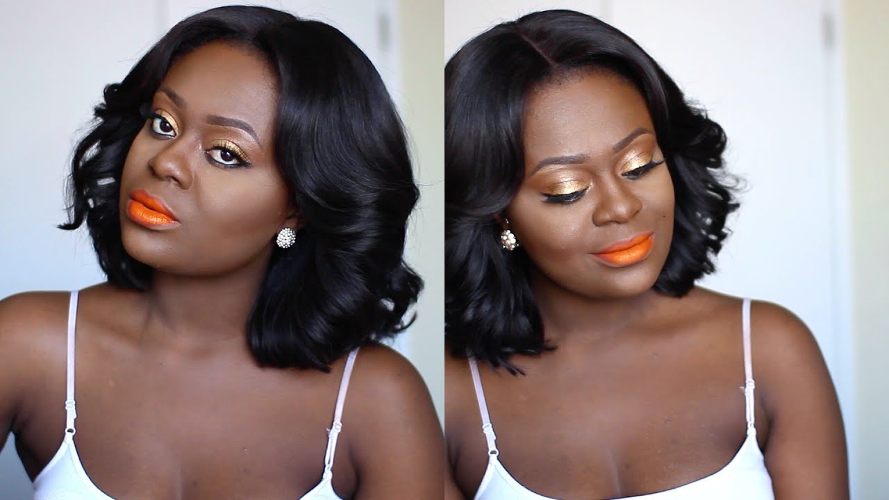 Bright Orange Lips Lipstick On Dark Skin Makeup Tutorial YouTube