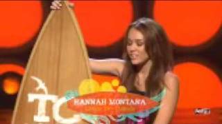 Miley Cyrus Winning Award @ TCA 2008