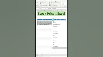 Import Stock Prices in Excel! #excel #stockmarket  #financialdata #stockprice #exceltutorial