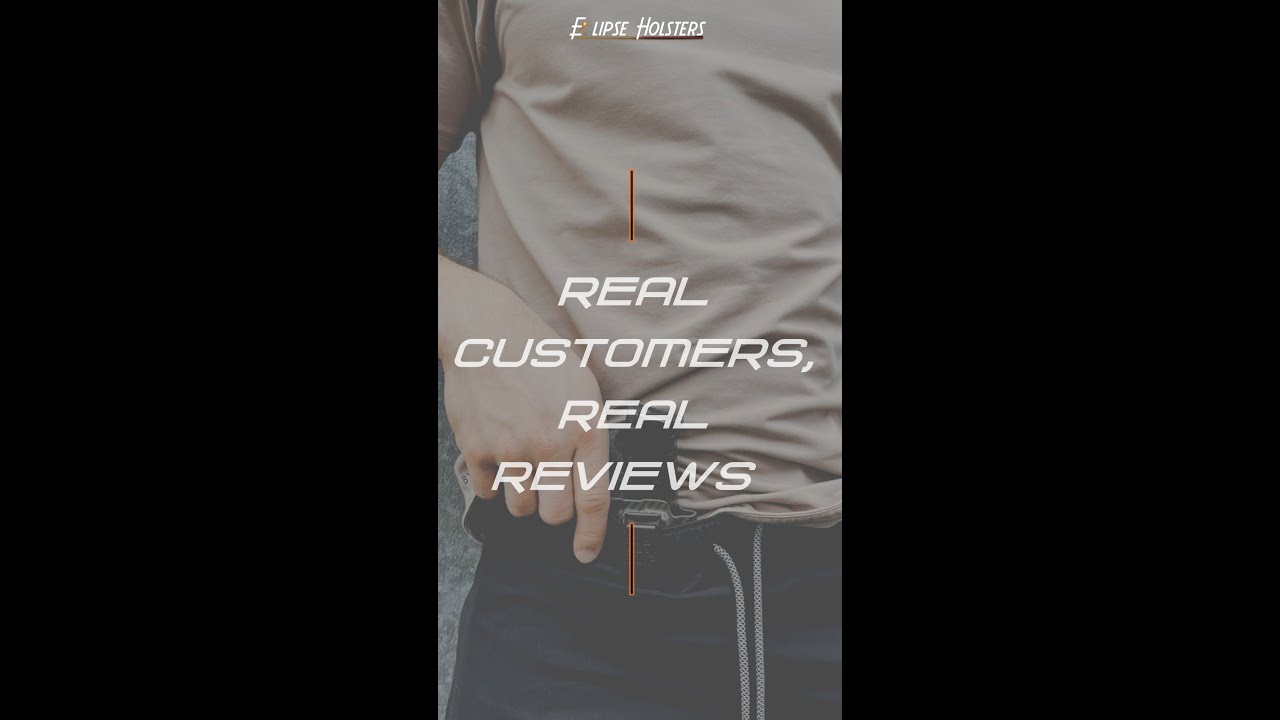 Реальные покупатели. Реальные отзывы. | Почему люди любят кобуры Eclipse
