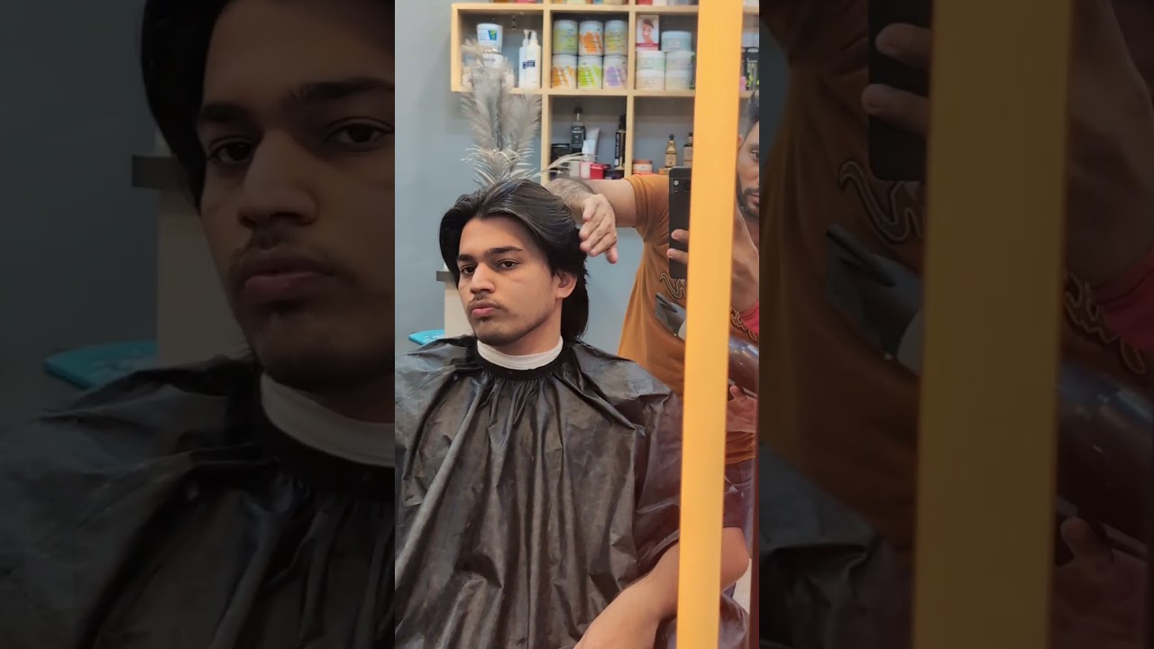 wolf cut long hair men#fyp #foryou #foryoupage #viral #explorepage #tiktokhair #reelsviral