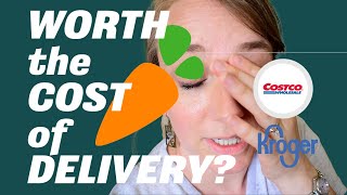 WORTH THE COST? || Instacart Grocery Delivery || Costco and Kroger Haul with Prices