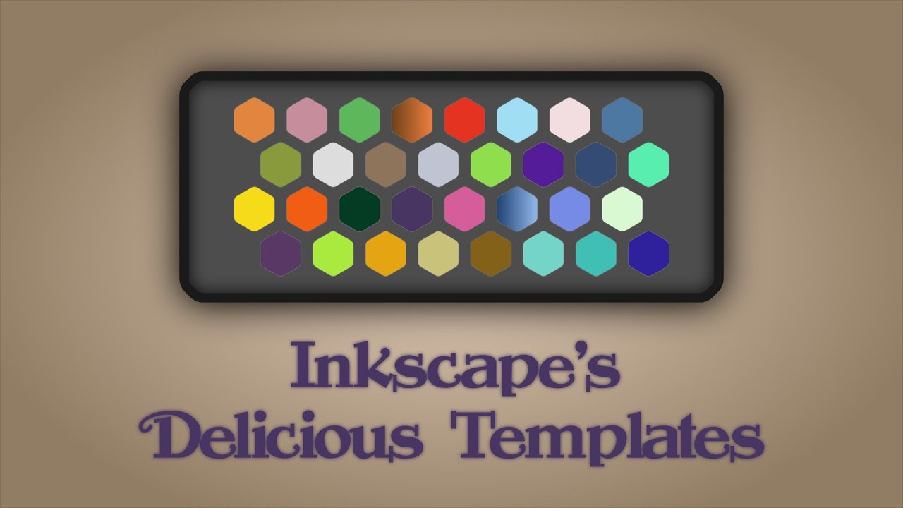Inkscape Delicious Templates - YouTube