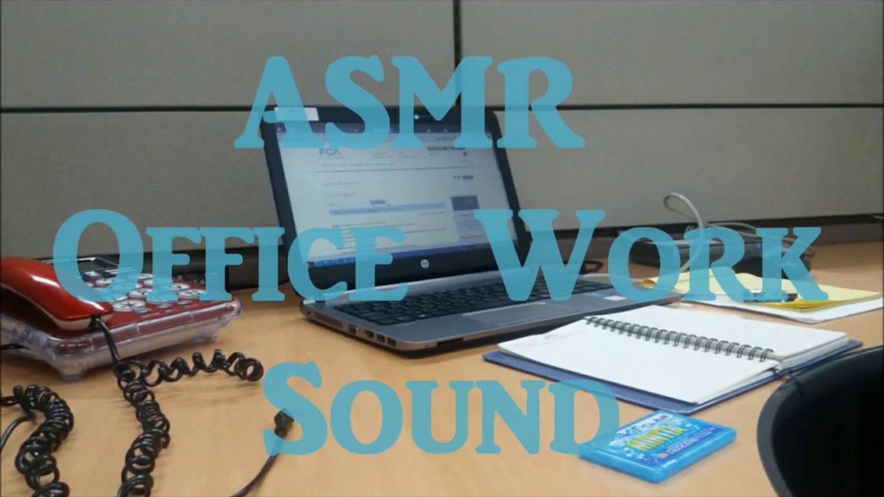 ASMR Office Working Sound, 사무실 작업소리 YouTube