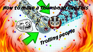 How to make an Agar.io Alis.io Gota.io Thumbnail EASY and FREE.