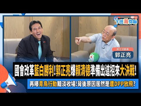 【下班瀚你聊】2024-05-29 Ep.173 國會改革藍白勝利!郭正亮爆賴清德準備出這招來大決戰!再曝青鳥行動黯淡收場!背後原因居然是遭DPP放飛?@TheStormMedia