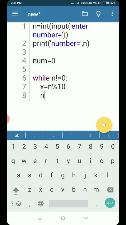 How to Reverse a Number using While Loop in Python | #Shorts - YouTube