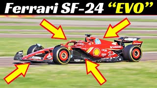 NEW Ferrari SF-24 &quot;EVO&quot; B-Version testing with Charles Leclerc at Pista di Fiorano - May 10, 2024
